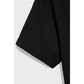 Black Racing Dirt Track Flag Graphic Print Slim Fit Men's T Shirt